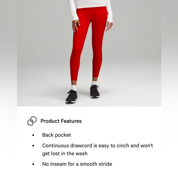 Base Pace High Rise Tight 25” - Picture 5 of 5